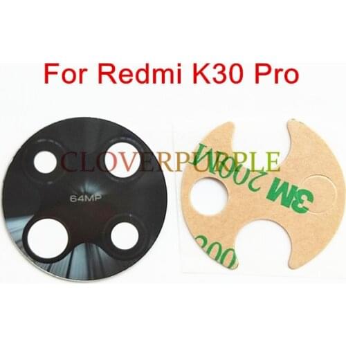 10x For Redmi K30 Pro Back Camera glass lens cover with sticker Replacement Parts for Xiaomi Redmi K30 Pro