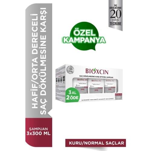 BIOXCIN Genesis Shampoo for Dry and Normal 3x300ml 3 AL 2 PAY-BIOXCIN SHAMPOO
