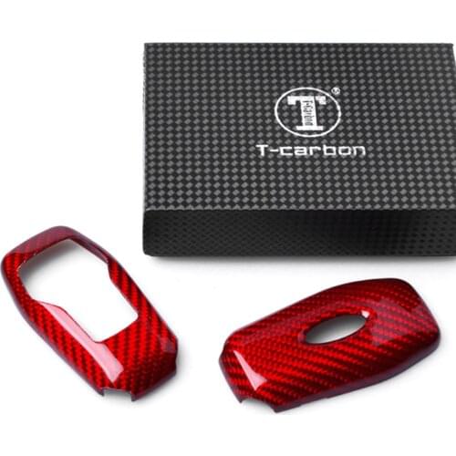 Car Remote Key Case Cover 4 Buttons For Ford Explorer Fusion Edge F150 Real Carbon Fiber