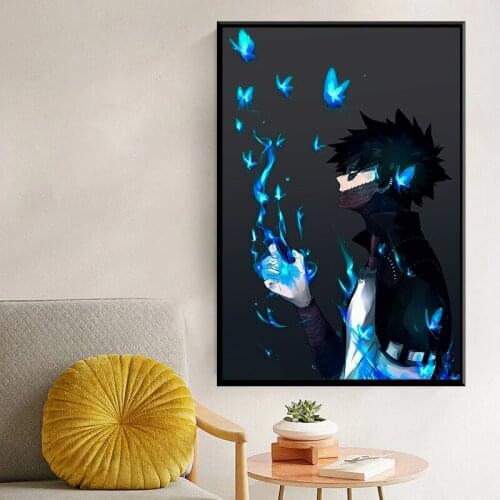 My Hero Academia Colorful Anime Wall Scroll Decoration Poster Art Prints 50 x 70 cm,No Frame