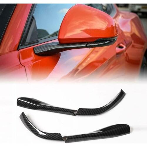 Rearview Mirror Pedestal Trim Cover Decoration For Ford Mustang 2015-2016 ABS 4x