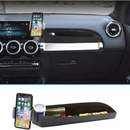 For Mercedes-Benz GLB180 200 Co-Pilot Dashboard Storage Box Car Mobile Phone Bracket Interior Morior Modification Multi-Function