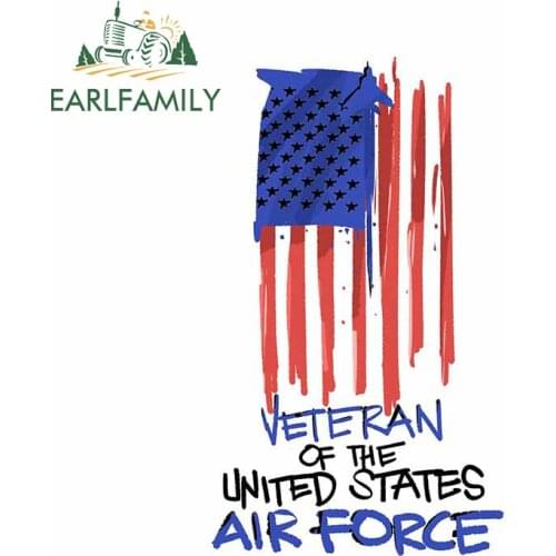 EARLFAMILY 13cm x 7.7cm Car Sticker for Veteran of the United States Personality Truck Decal Windows Graffiti Car Assessoires