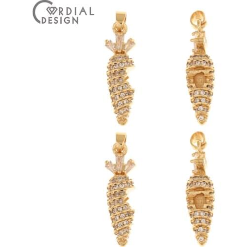 Cordial Design 20Pcs 8*28MM Necklace Making/Jewelry Accessories/CZ Pendant/DIY Charms/Hand Made/Jewelry Findings & Components