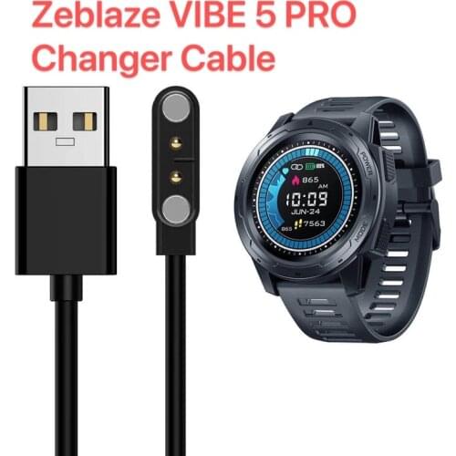 Charger Cable for Zeblaze VIBE 5 Pro Smart Watch Backup 2pin Magnetic USB Power Charging cables smart accessory new good quality