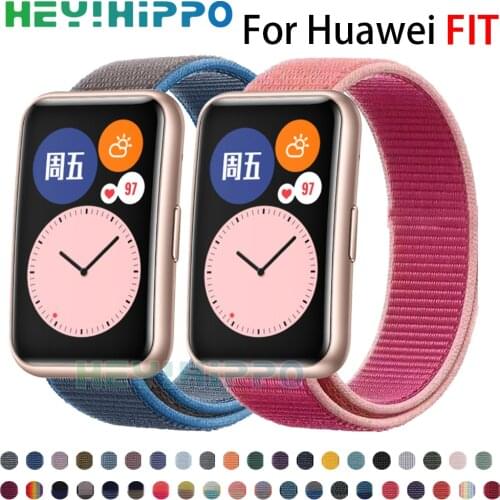 Nylon Woven Strap for Huawei FIT Smart Watch Bracelet for huawei fit watchband