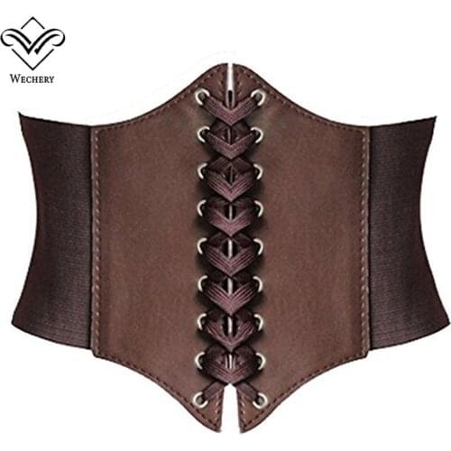Wechery Waist Trainer Body Shaper Corset Lace Up Belly Belt Underbust Slimming Belt Control Tummy Abdomen Slimmer Shaperwear