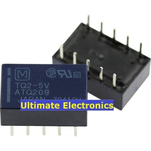 10pcs signal relay TQ2-5V TQ2-DC5V 5VDC ATQ209 10 feet 1A