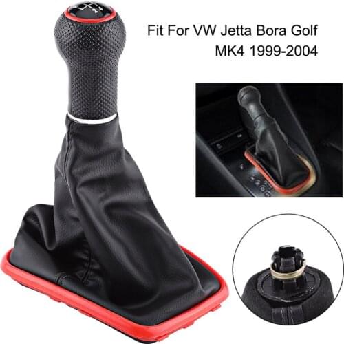 5 Speed Car Gear Shift Knob Gaiter Gear Shift Knob Gearstick Gaiter Boot Kit For VW Jetta Bora Golf MK4 1999-2004