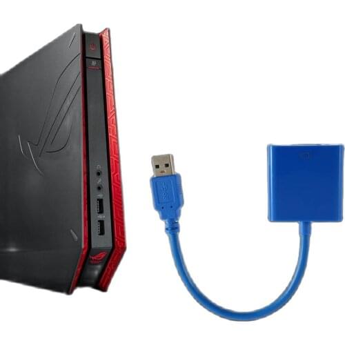 USB 3.0 to VGA Multi-display Adapter Converter External Video Graphic Card Blue USB 2.0/3.0 Port Driver Disc Wholesale for Home