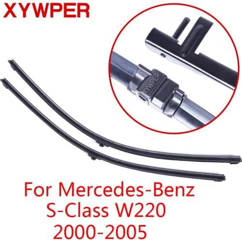 XYWPER Wiper Blades for Mercedes-Benz S-Class 2000 2001 2002 2003 2004 2005 Car Accessories Soft Rubber Windshield Wipers