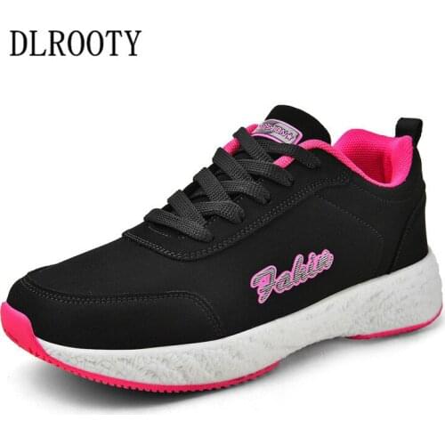Women Flats Casual Shoes Autumn Spring Fashion Outdoor Breathable Couple Lace Up Platform Round Toe Walking Plus Size 35-42