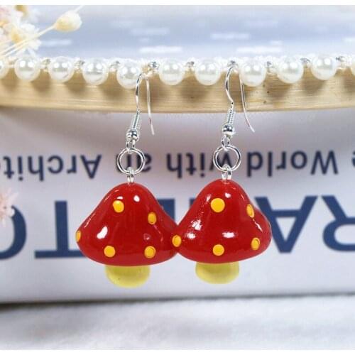 1pair Women Earring Resin Charms 3D Orange grape Simulation Fruit Drop Earrings Birthday Gift Girls Teens Jewelry