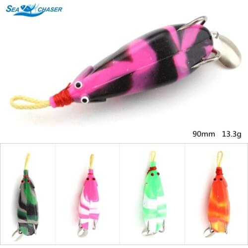 1pcs new Frog Frog Bait 90mm 13g Two-tone soft tube bait japan plastic fishing lures frog artificial soft bait High Quality lure
