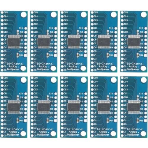 10Pcs 16CH Analogue Multiplexer Module 74HC4067 CD74HC4067 Precise Module Digital Multiplexer MUX Breakout Board