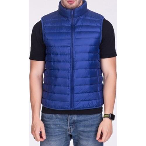 2021 Autumn Man 90% White Duck Down Vest Ultra Light Jackets Men Fashion Sleeveless Warm Outerwear Lightweight Coat Winter Coats