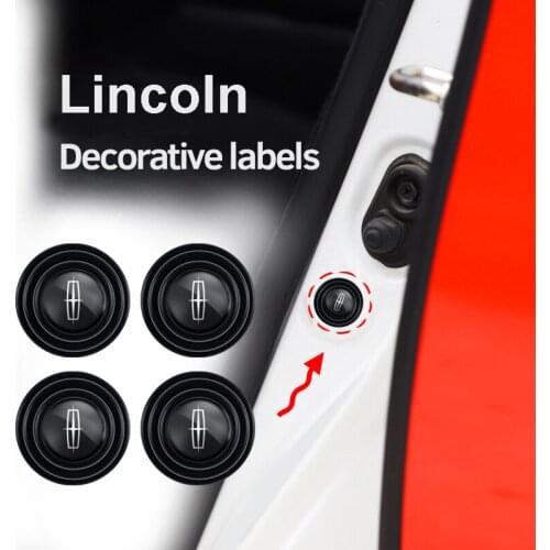 4Pcs Car Door Trunk PVC Shock-Absorbing Anti-Noise Gasket Stickers For Lincoln MKC MKT MKZ MKX MKS Voyager Aviator Corsair