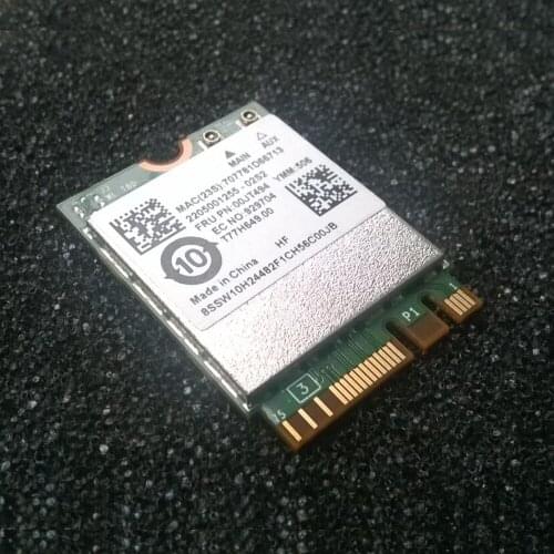 BCM94350 2X2AC+BT4.0 PCIE M.2 WLAN Card For Lenovo Thinkpad FLEX 3-1480 B41-80 Edge 2-1580 Series,FRU 00JT494 SW10H24482