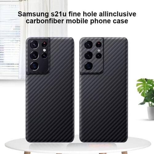 Eal Pure Carbon Fiber Phone Case For Samsung S10 S20 Note10 Note20 S21 Ultra-Thin Anti-Fall Hard Business Shell Aramid Fibre