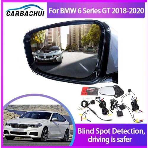 For BMW 6 Series GT 2018-2020 BSM BSD Blind Spot Monitoring System 24GHZ Millimeter Waves Radar Sensor Mirror LED Light Warning