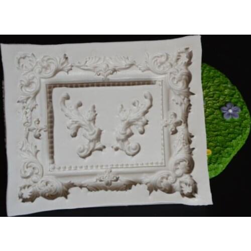 Food Grade Silicone Retro Photo Frame Silicone Cake Mold DIY Baking Mold Fondant Decoration Molds