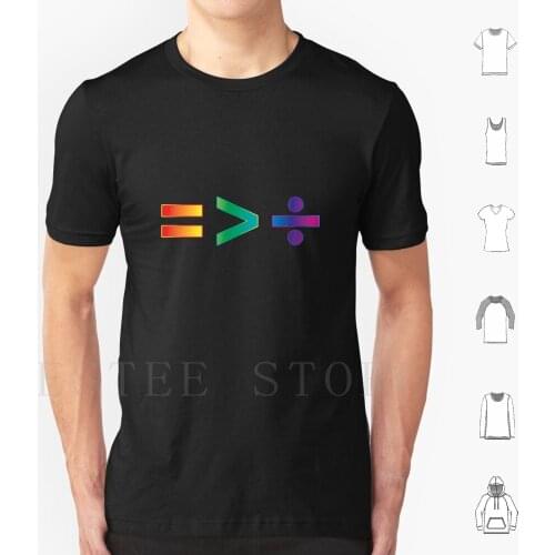 Equality Is Greater Than Division T Shirt Diy Big Size 100% Cotton Equality Math Algebra Pride Mathematics Equality Queer