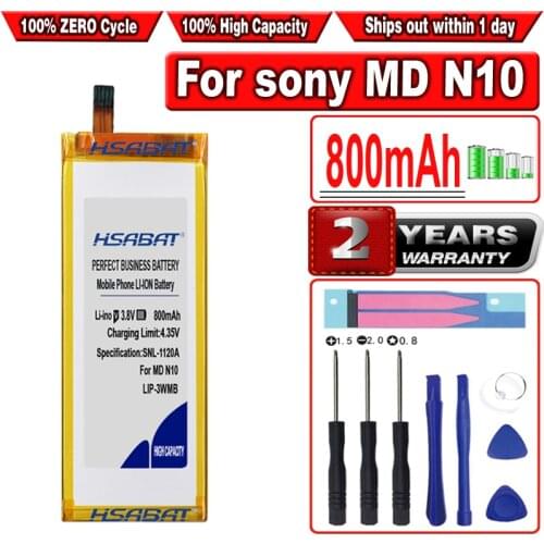 HSABAT 800mAh LIP-3WMB Battery for Sony MZ-N10 MD N10