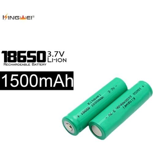 KingWei 10pcs Original Brand 18650 Li-Lon 1500mah Rechargeable Battery 3.7V-4.2V For Electronic Battery