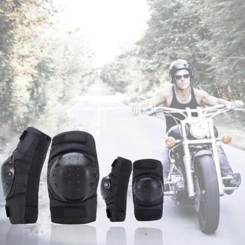 4PCS Knee Pads Elbow Pads Set For Motorcycle Anti-fall PE Elbow Guards Light Knee Pads Knee Protector For Riding Proteccion Moto