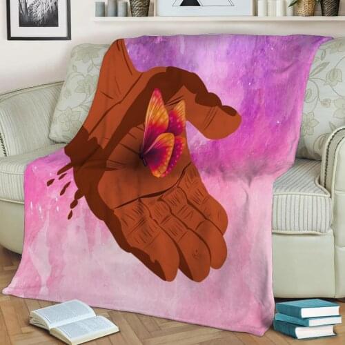 Beauty in a dirty place Flannel Throw Blanket 3D Printed Keep Warm Sofa Child Blanket Home Decor Textiles Dream Family Gift