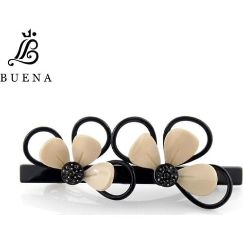 Beautiful Ladies Hair Accessories Two Colors Hair Barrette Romantic Gift Hair Grip Acetate Hair Clips