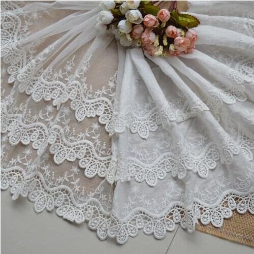 Pure cotton lace DIY garment accessories embroidery fabric wholesale hand accessories wide 30CM