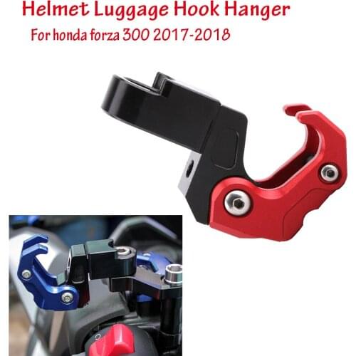 Motorcycle CNC Accessories Helmet Luggage Hook Hanger Foldable Pylons For Honda Forza300 Forza 300 2017 2018