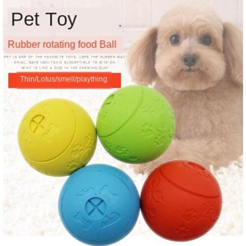 Soft Pet Dog Toys Toy Funny Interactive Elasticity Ball Dog Chew Toy For Dog Tooth Clean Ball Of Food Extra-tough Rubber Ball