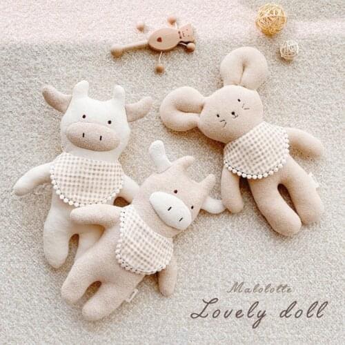 Teddy Bear Plush Stuffed Animals Baby Soothing Blanket Security Toys Baby Sleeping Accompany Pacify Towel Newborn Teether