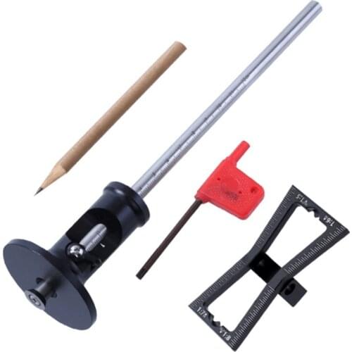 2021 New European Style 0-120mm Wheel Marking Gauge A Set of 4 Pcs Woodworking Scribe