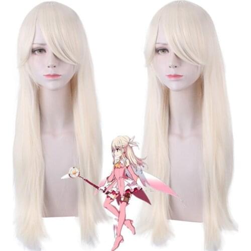 FGO Illyasviel Von Einzbern Wig Long Cream Hair Wig Anime Game Fate/Grand Order Apocrypha Cosplay Hair Synthetic Cosplay Wig