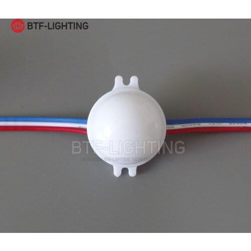 30mm full-color LED point light point light outdoor full-color outdoor waterproof glue waterproof 3cm point source of light