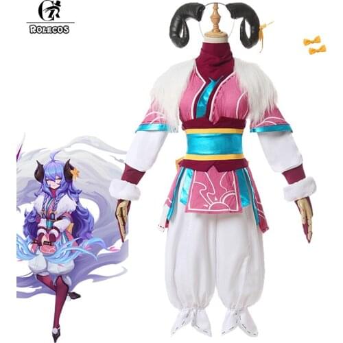 ROLECOS Game LOL Spirit Blossom Kindred Cosplay Costumes Kindred Spirit Blossom Costumes Women Halloween Costumes With Headwear