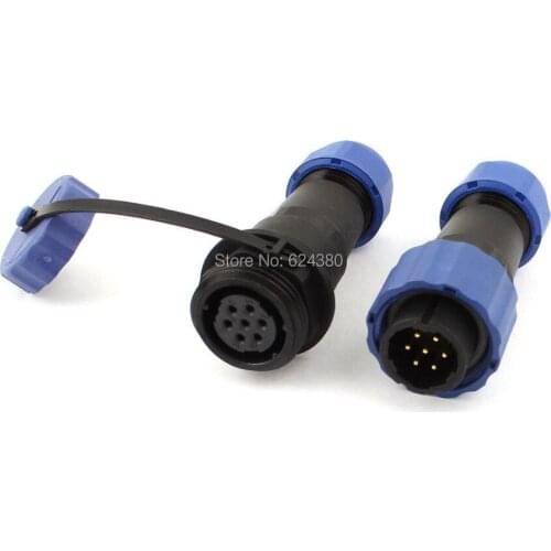 SD16 16mm 7 Pin 7P Waterproof Cable Wire Docking Plastic Aviation Connector Female Male Plug Socket Straight IP68 Discount