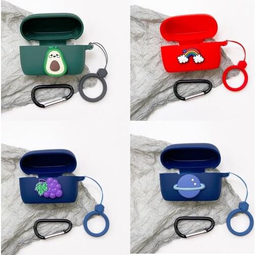 Cute Fresh Fruit Silicone Cover for Jabra Elite 85T Case TWS Bluetooth Earphone Wireless Headphone Protective Case Headset Box