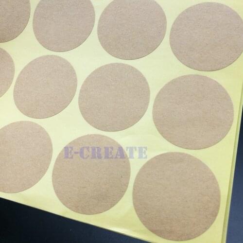 Handmade Sticker 180pcs/lot 35*35mm Vintage Blank & Round Kraft Label Sticker DIY Hand Made For Gift Cake Baking Sealing Sticker