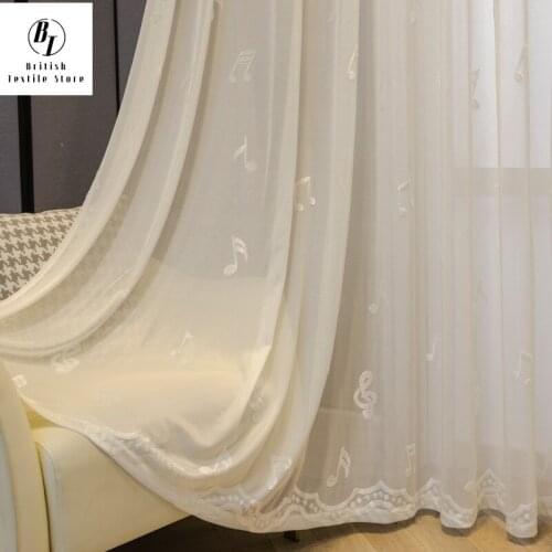 Heat-insulating Curtains for Living Dining Room Bedroom Sun-proof Embossed White Hollow Japanese Curtain