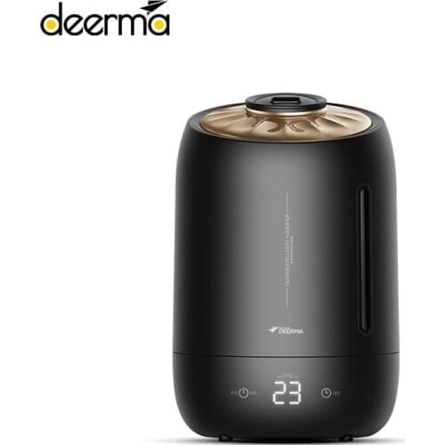 Deerma Household Air Humidifier Air Purifying Mist Maker Timing With Intelligent Touch Screen Adjustable Fog Quantity 5l