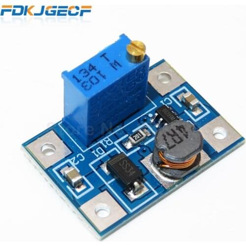 10pcs 2-24V to 2-28V 2A DC-DC SX1308 Step-UP Adjustable Power Module Step Up Boost Converter for DIY Kit