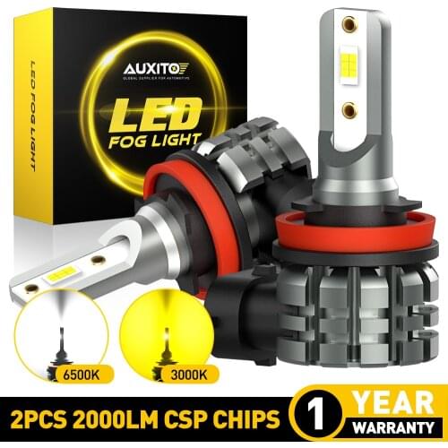 2Pcs H16 JP LED Fog Light H11 H8 LED Bulb for Toyota RAV4 Corolla Land Cruiser Prado 100 120 Highlander Avensis Auris C-HR Yaris