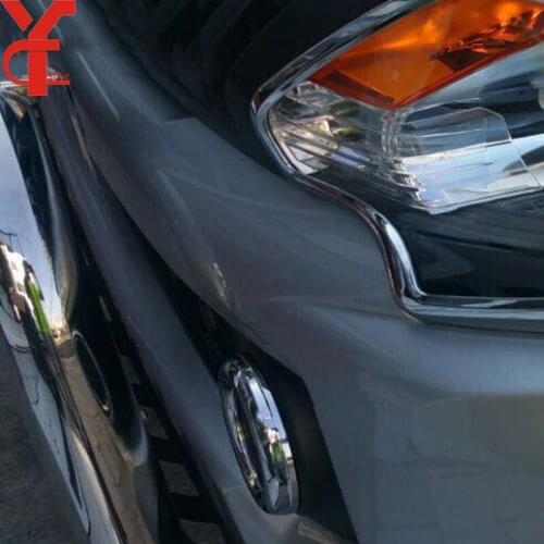 2015-2018 ABS Chrome For Mitsubishi L200 Triton Accessories Fog Lights Cover Trim For Mitsubishi L200 Triton 2015 2016 2017 2018