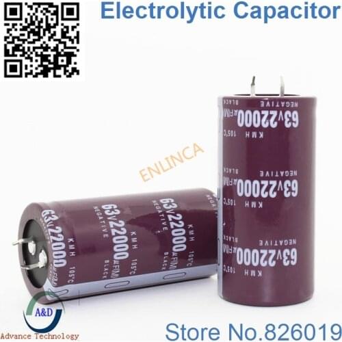 3pcs/lot 63V 22000UF Radial DIP Aluminum Electrolytic Capacitors size 35*70 22000UF 63V Tolerance 20