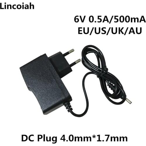 6V 0.5A 500MA AC DC Power Supply Adapter Charger 6 V Volt For OMRON I-C10 M4-I M2 M3 M5-I M7 M10 M6 M6W Blood Pressure Monitor