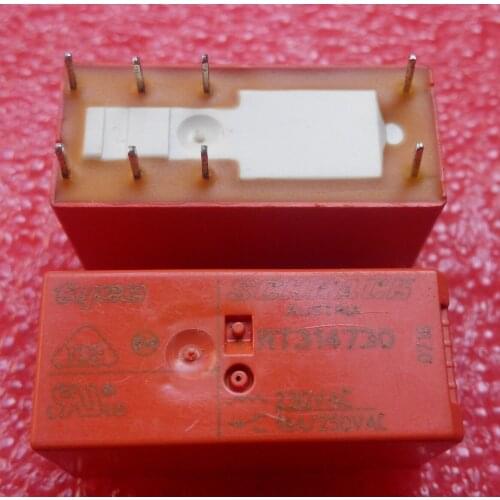 Free shipping 5PCS RT424024 RT314024 RT314730 8PIN new relay